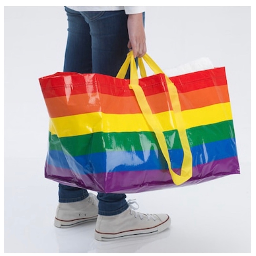 IKEA KVANTING PRIDE RAINBOW BAG LIMITED EDITION